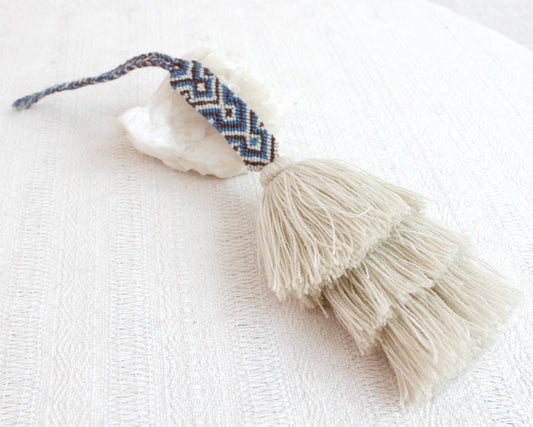 Campanitas con pulsera Beige Azul Cafe
