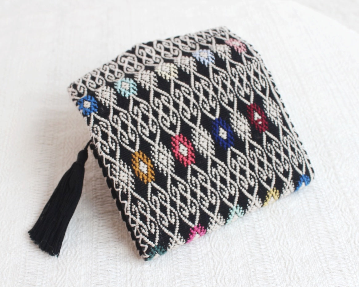 Cartera Estrellitas de puntitos Blanco Negro