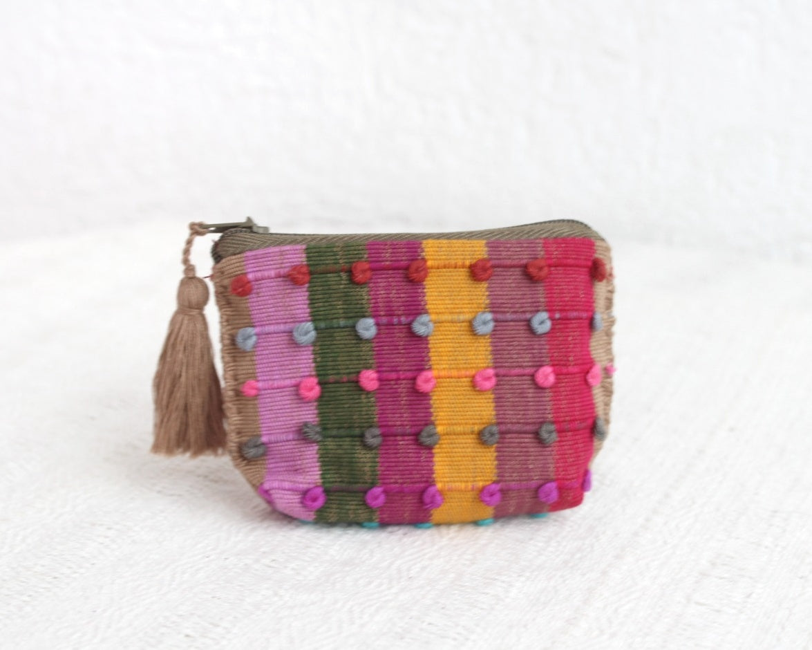 Mini Monedero Nuditos Amarillo Rosa Verde