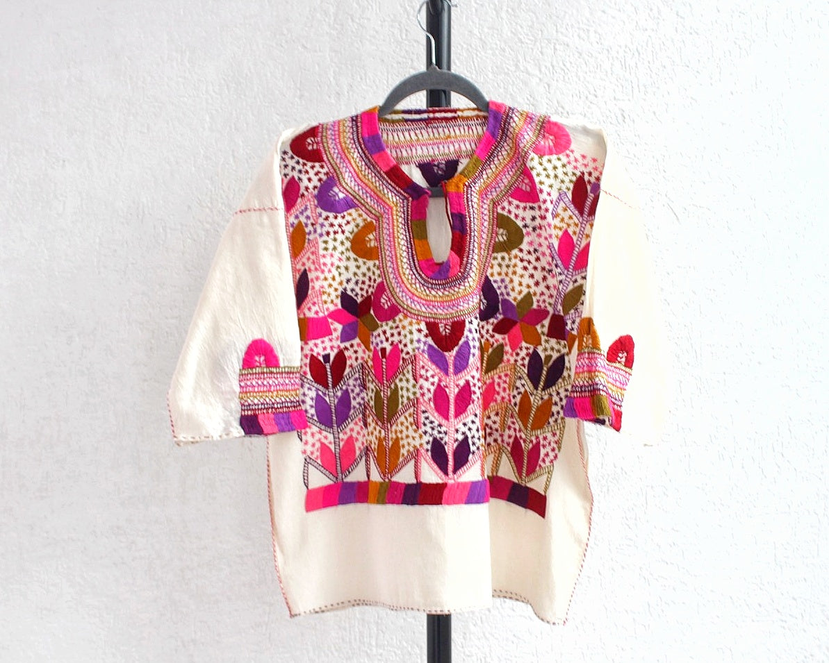 Blusa Milpa CH - M Rosa Verde Morado