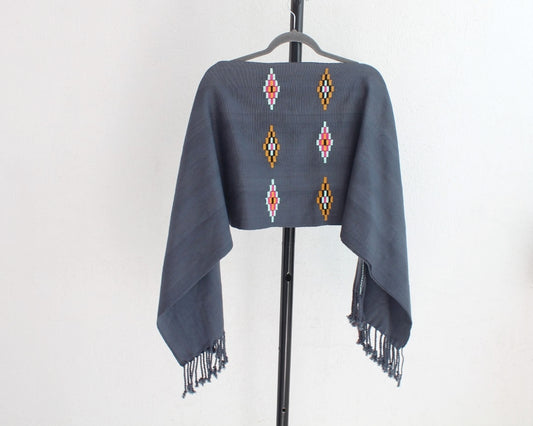 Jorongo Rombos Gris Colores