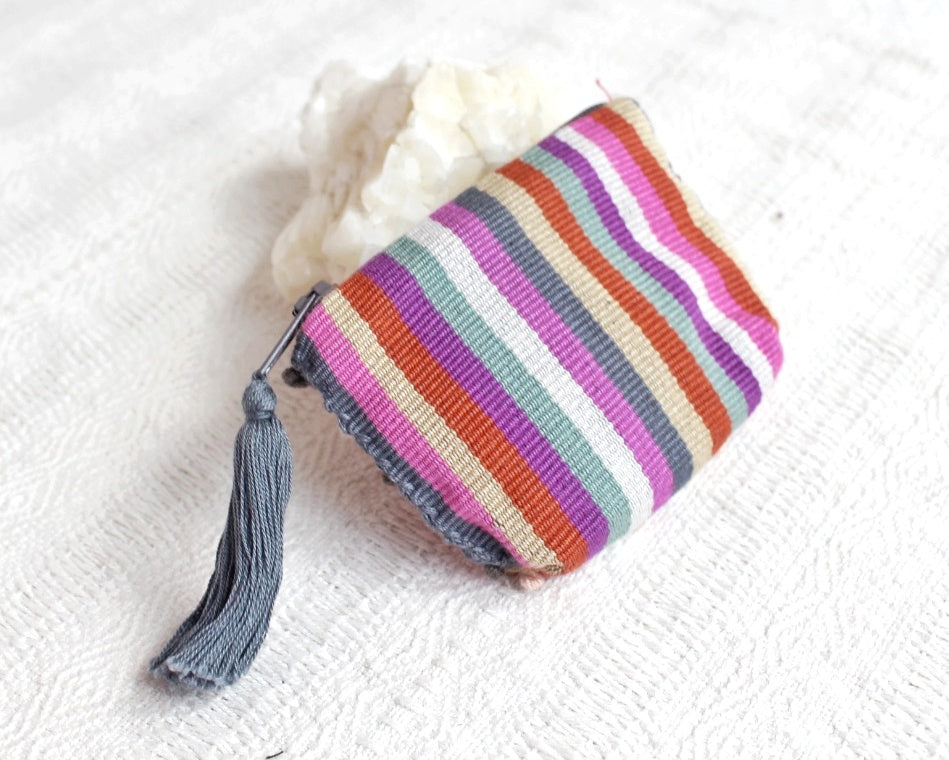 Mini Monedero Nuditos Gris Naranja Rosa