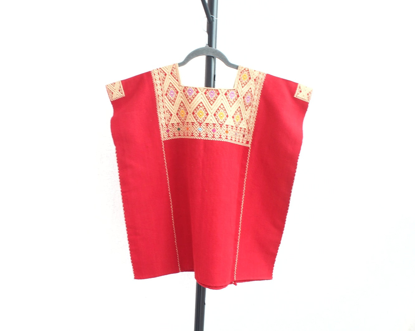 Blusa Huipil Pejel Rojo Crema