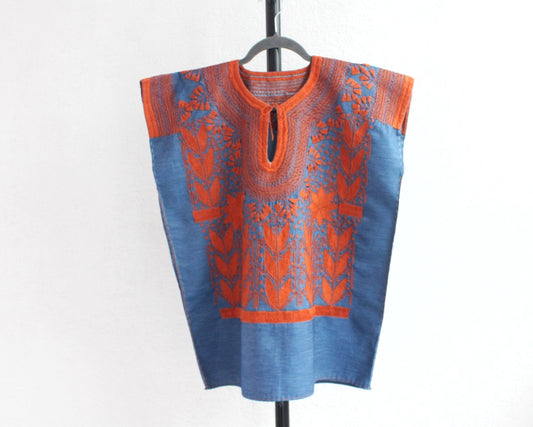 Blusa Milpa CH -M Mezclilla Naranja