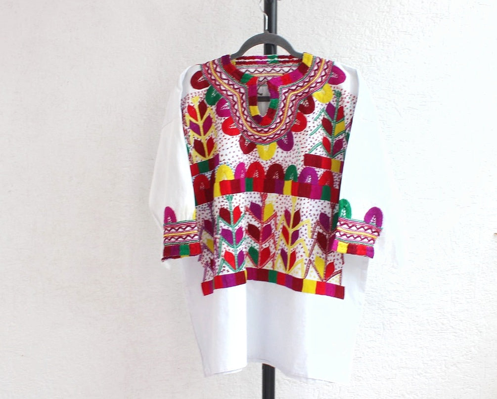 Blusa Milpa L - XL Rojo Amarillo Verde
