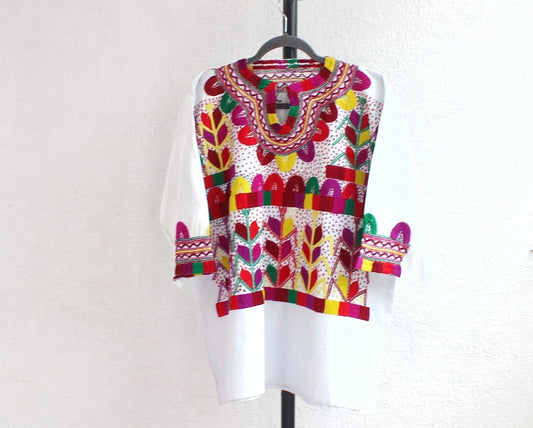Blusa Milpa L - XL Rojo Amarillo Verde