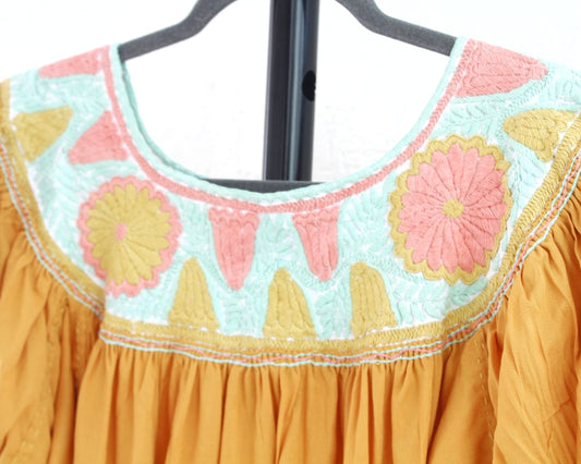 Blusa Aguacatenango Amarillo Rosa