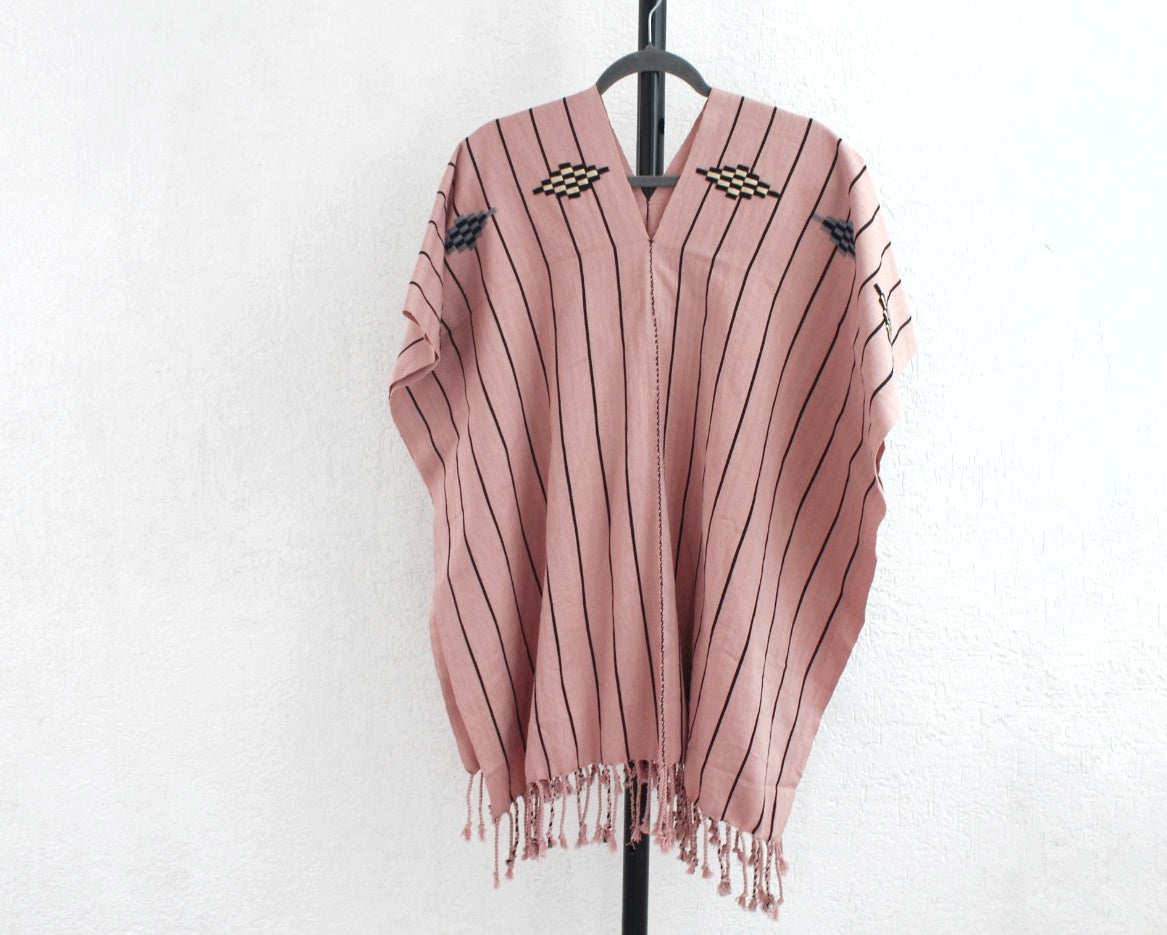 Jorongo Rombos Rosa Negro