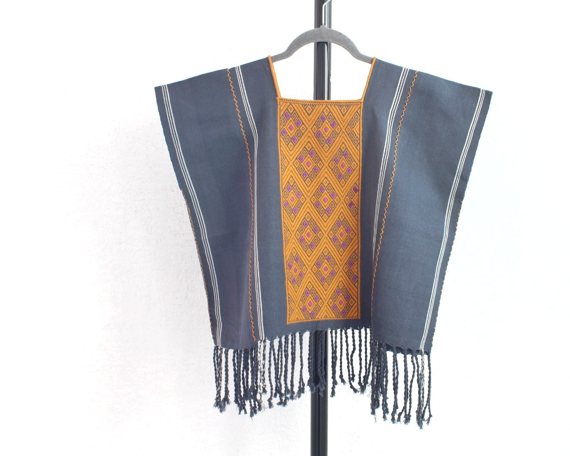 Top María Gris Mostaza