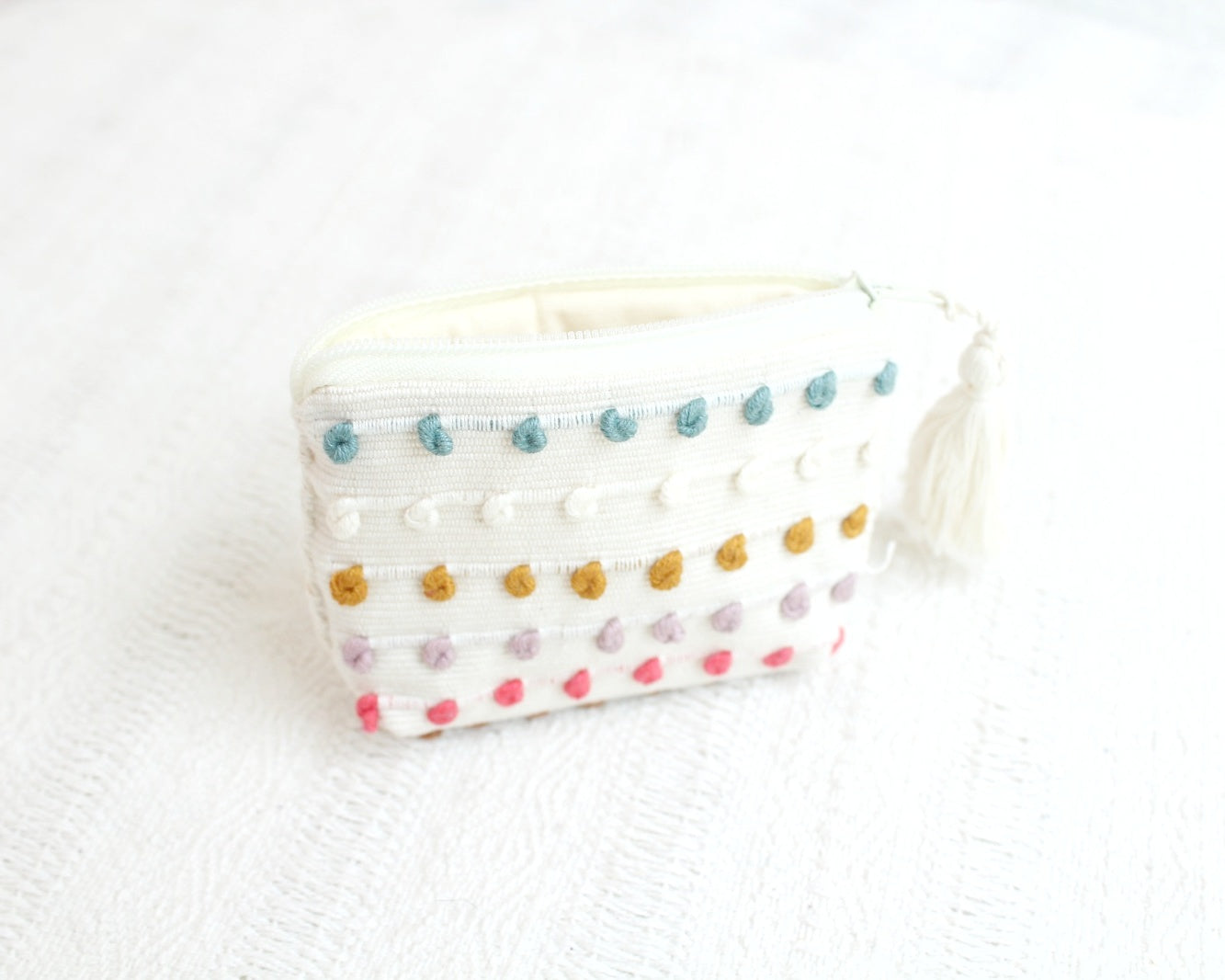 Mini Monedero Nuditos Blanco Menta Amarillo