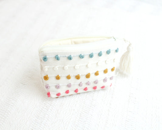 Mini Monedero Nuditos Blanco Menta Amarillo