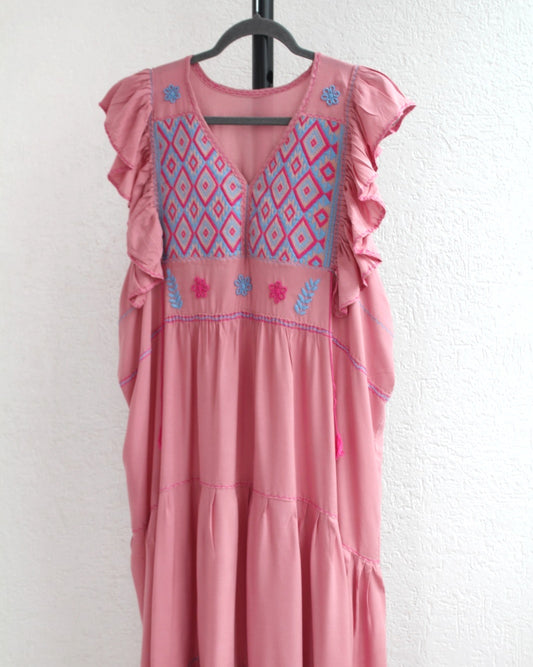 Vestido Antonia Rosa Azul 2XL