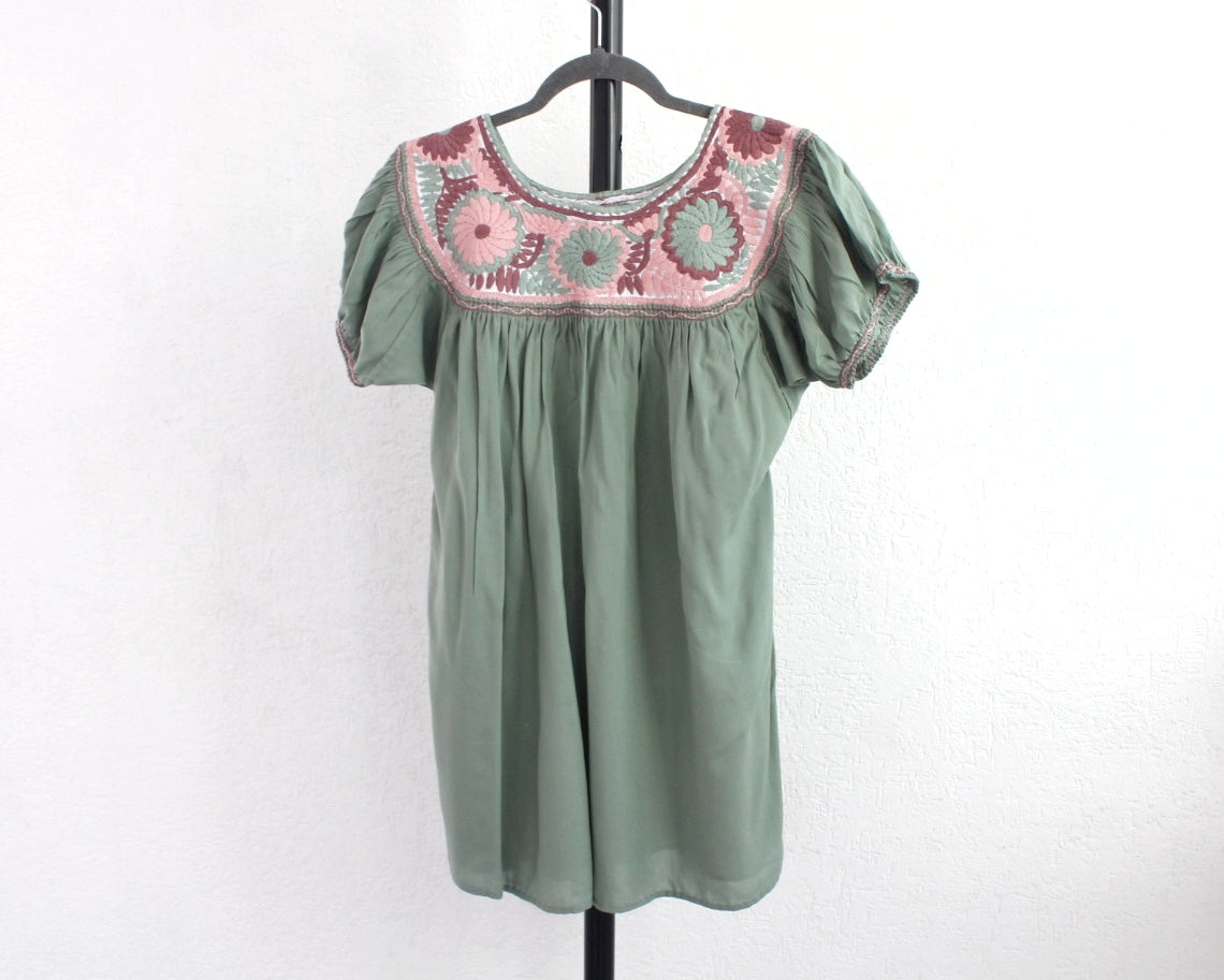 Blusa Aguacatenango Menta Rosa Vino