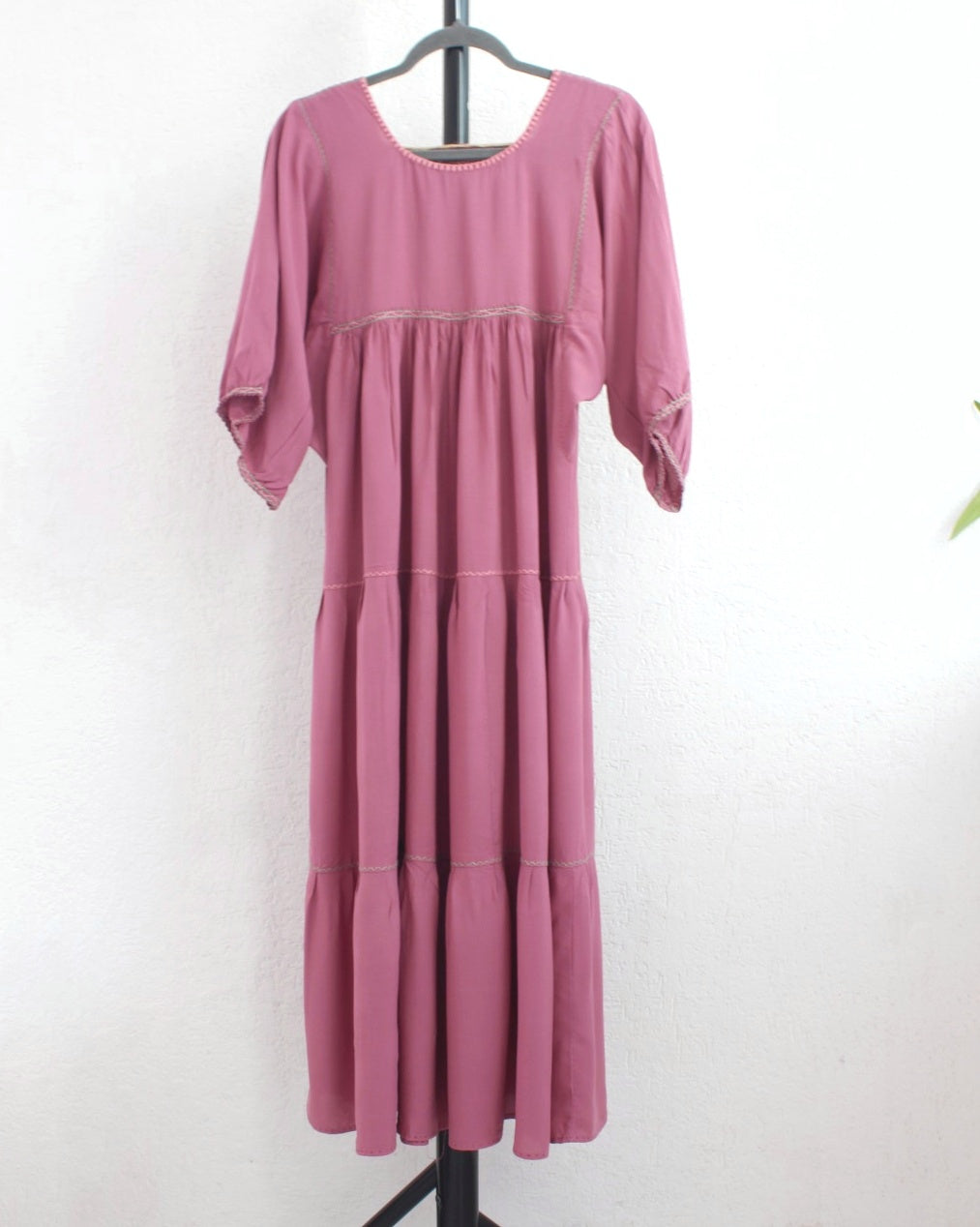 Vestido Maria Flores Rosa Palo Colores  L / XL