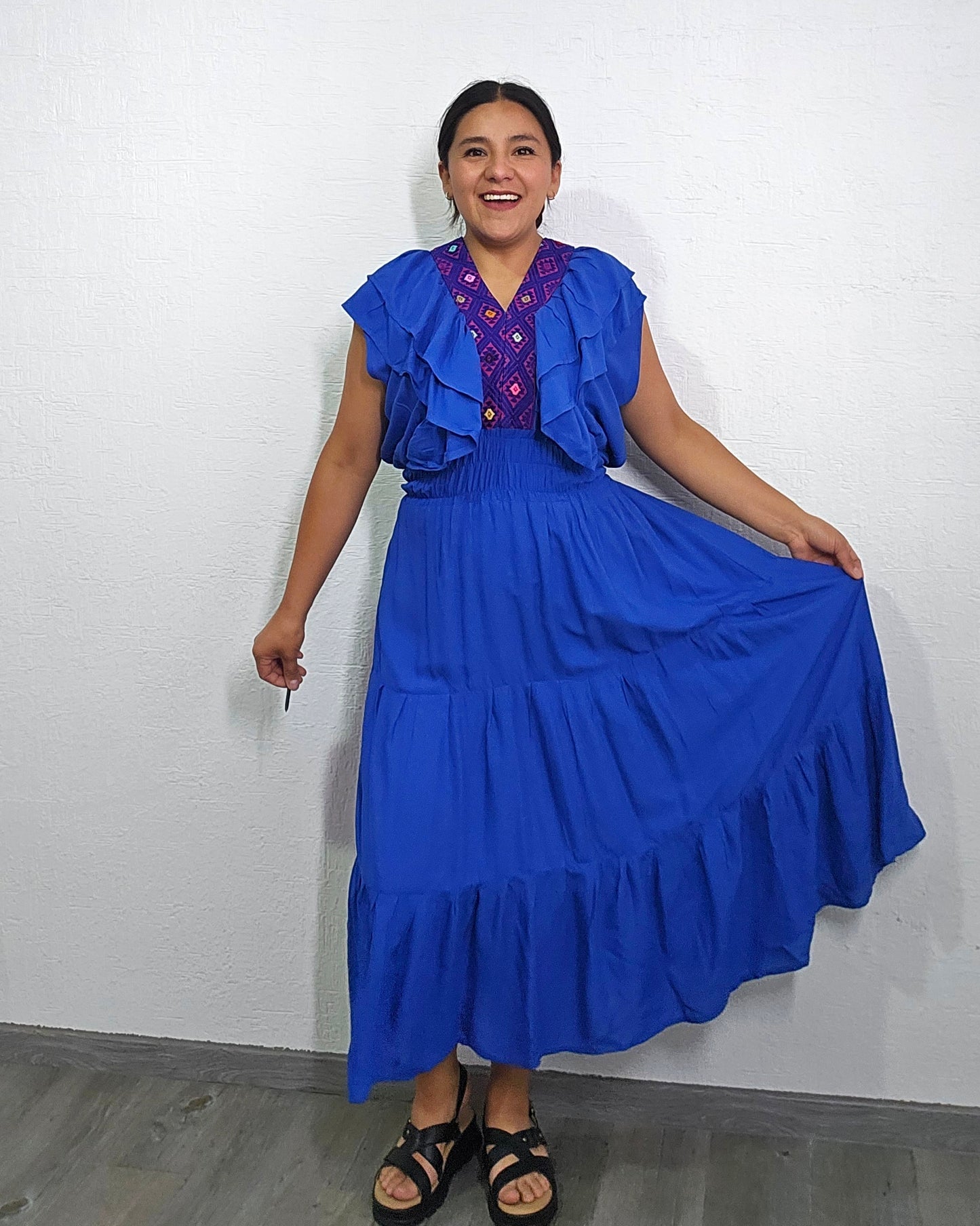 Vestido Citlalli Azul Rey