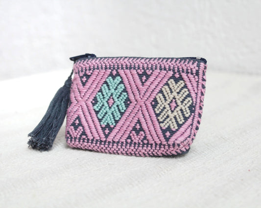 Mini Monedero Estrellas Rosa