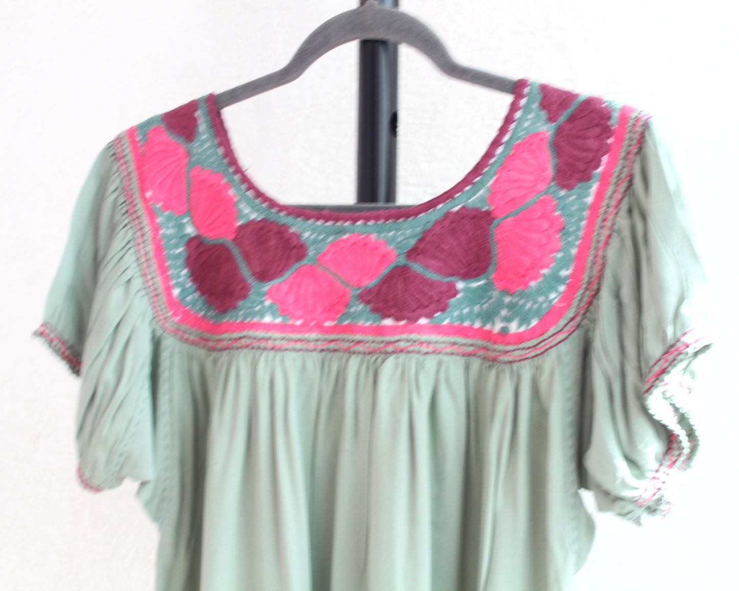 Blusa Aguacatenango Menta Rosa Vino