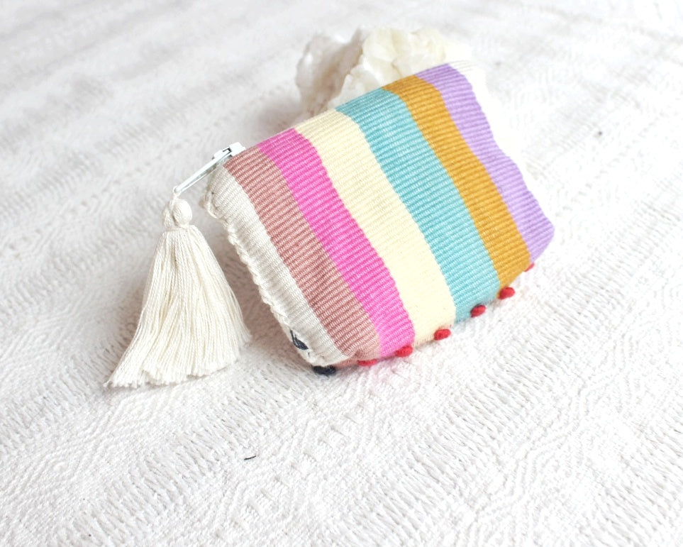 Mini Monedero Nuditos Colores  Blanco Menta Rosa Pastel