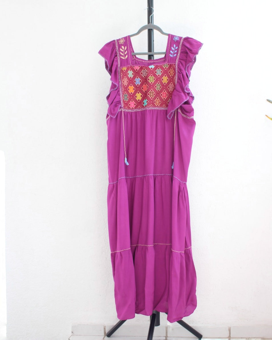 Vestido Josefina Violeta Unitalla