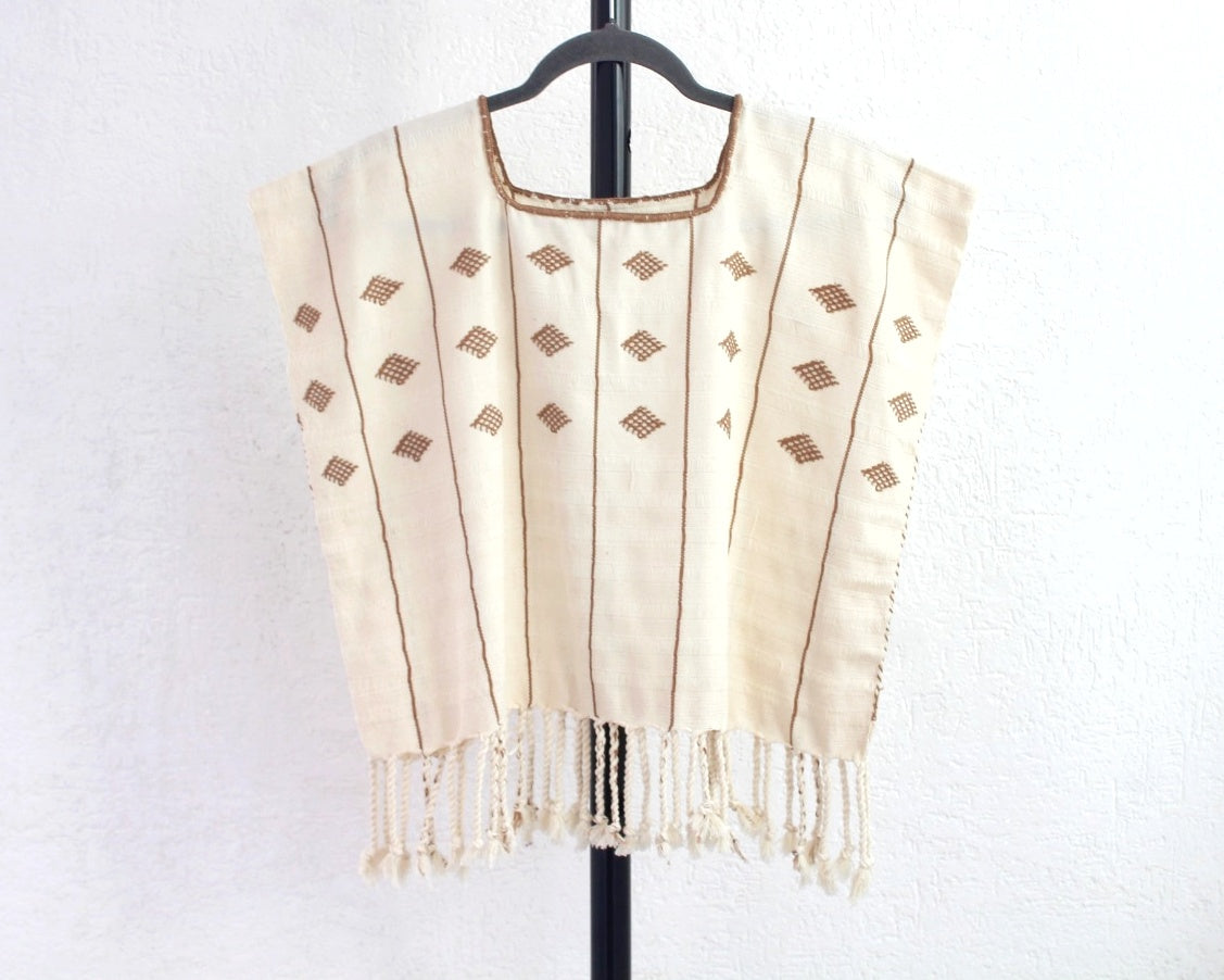 Top Rombos Beige Perla