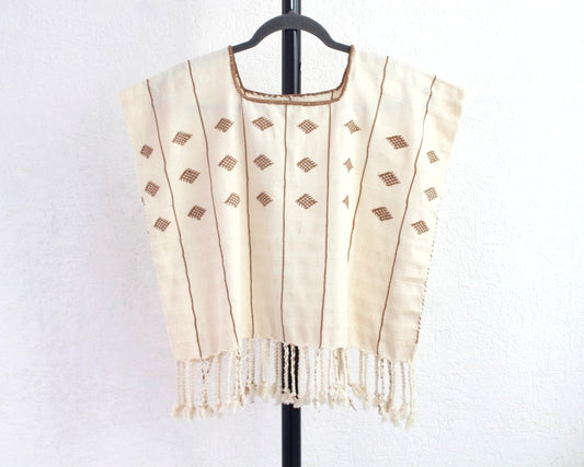Blusa Rombos Beige Perla