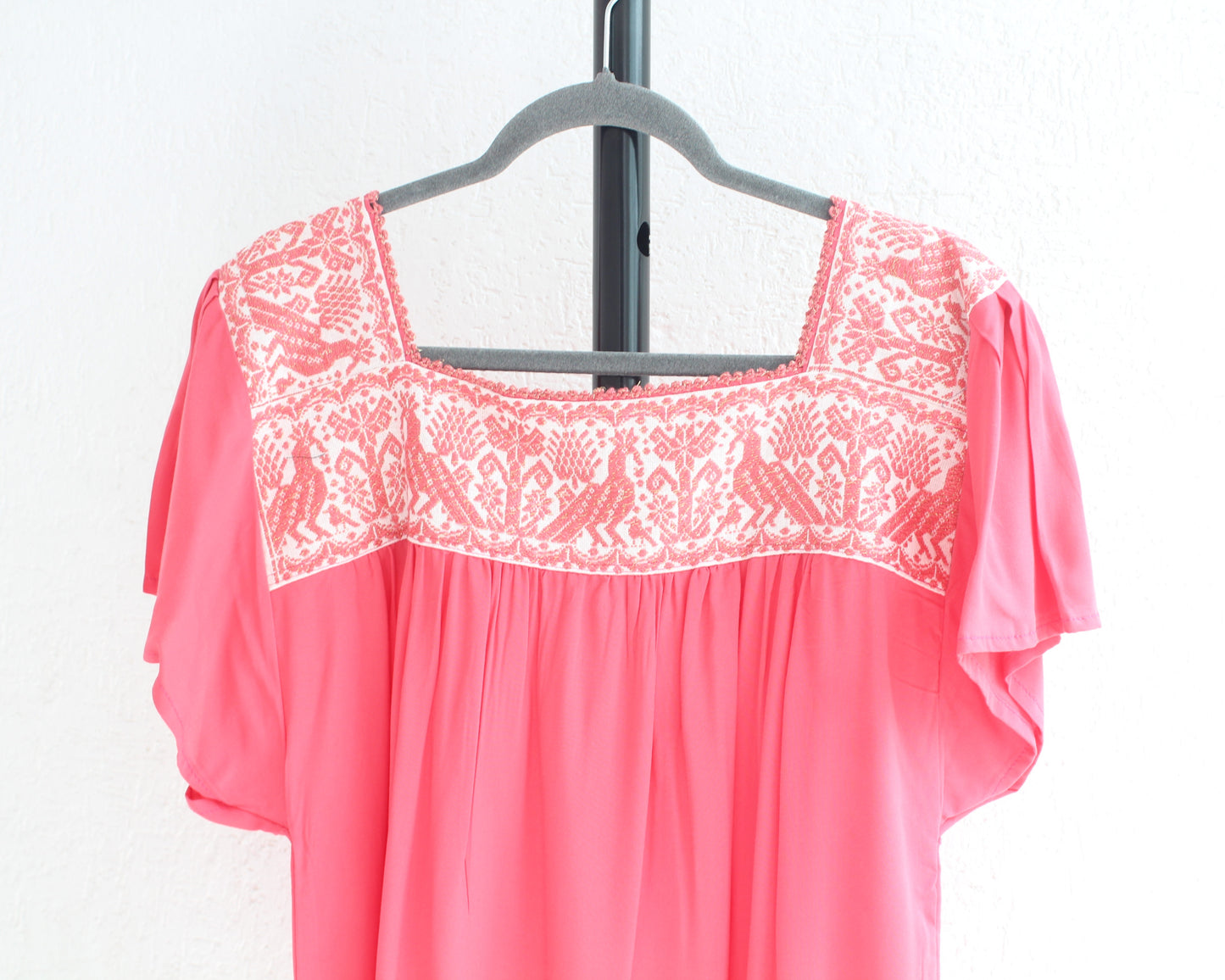 Blusa Tania Coral Pavo Reales XL - 2XL