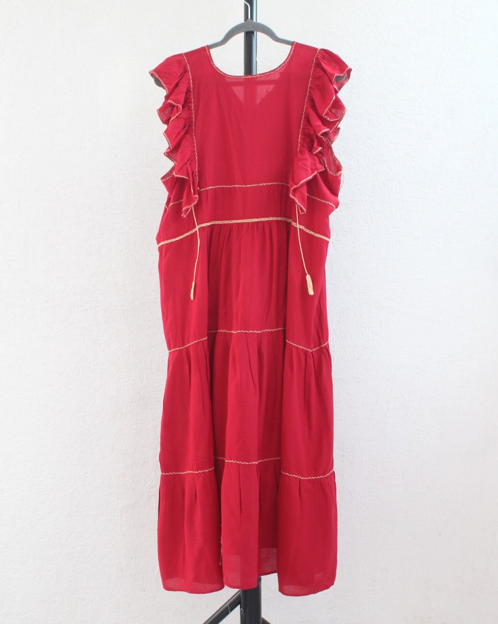 Vestido Antonia Rojo Beige