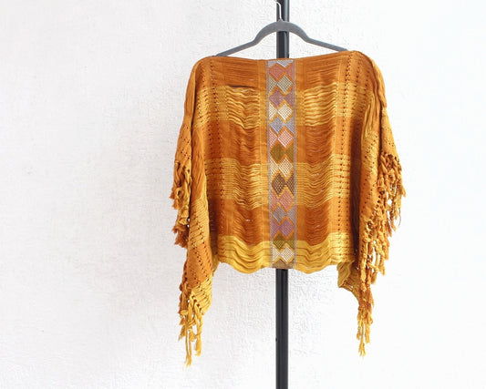 Jorongo Corto Deshilado Amarillo