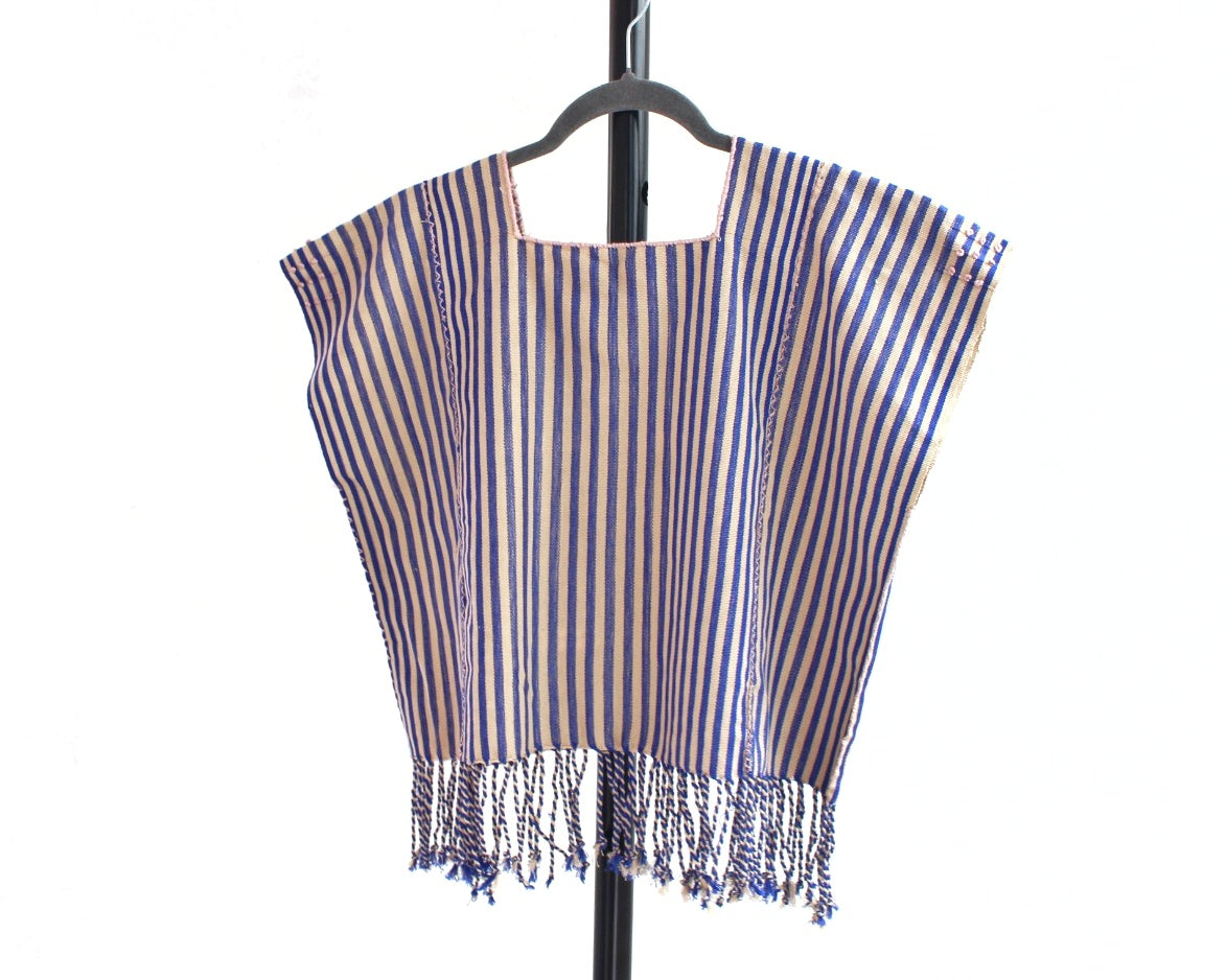 Top Nuditos Deshilado Beige Azul Rey