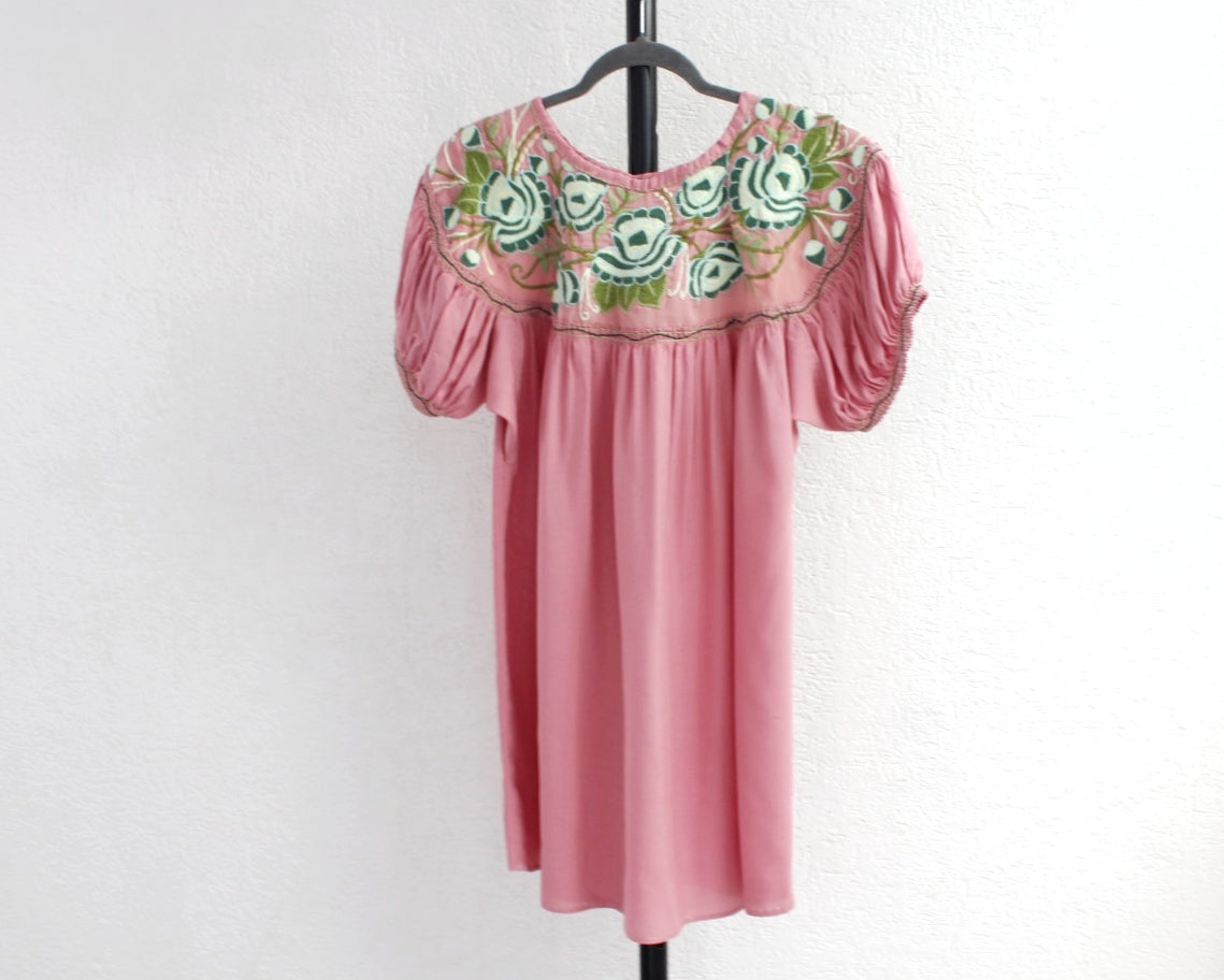 Blusa Abigail Flores Rosa Menta XXL