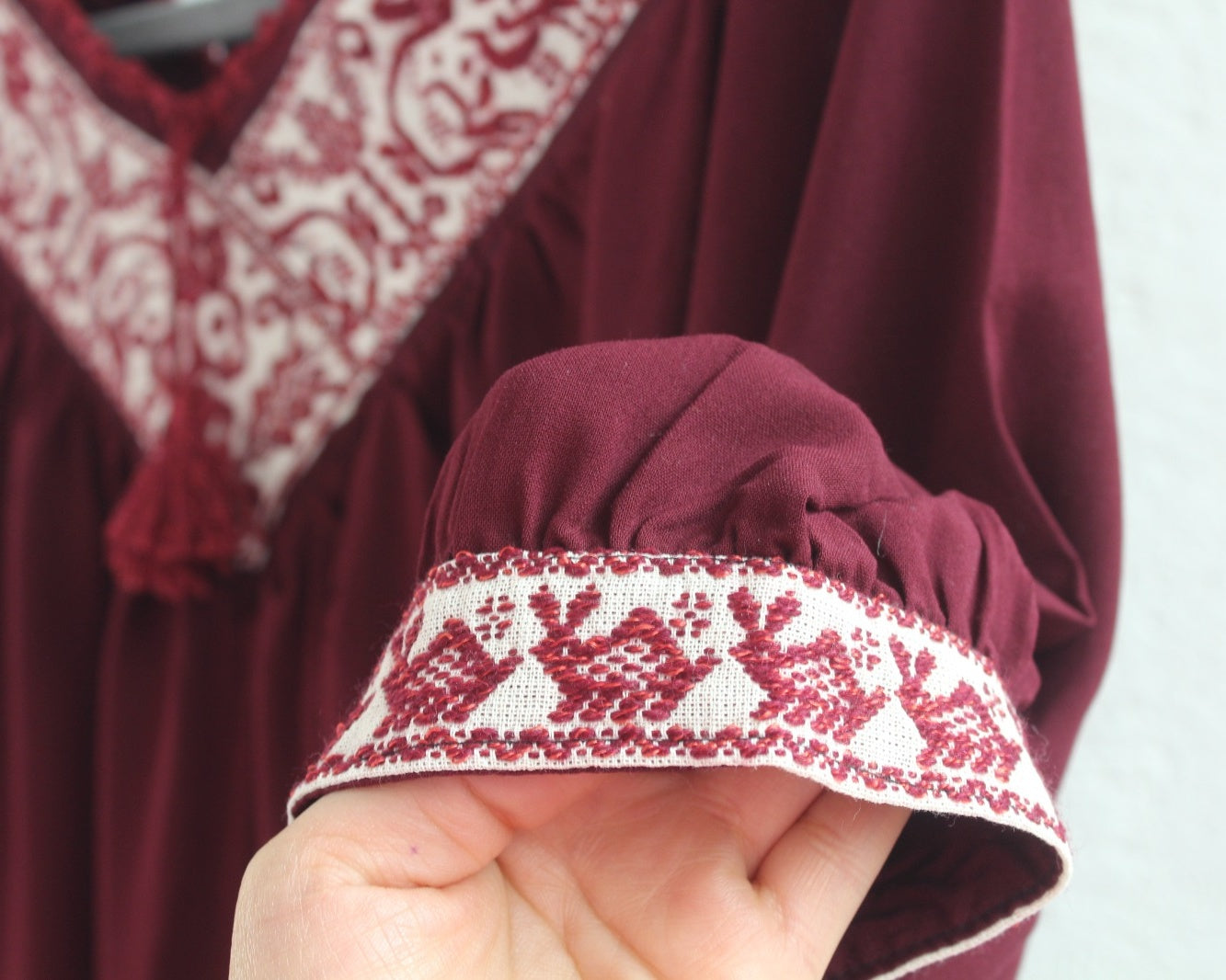 Blusa Cuello V Vino Conejos