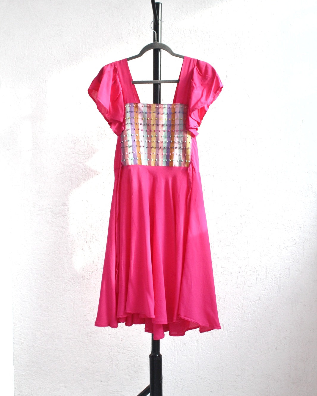 Vestido Anita Corto Nuditos Rosa