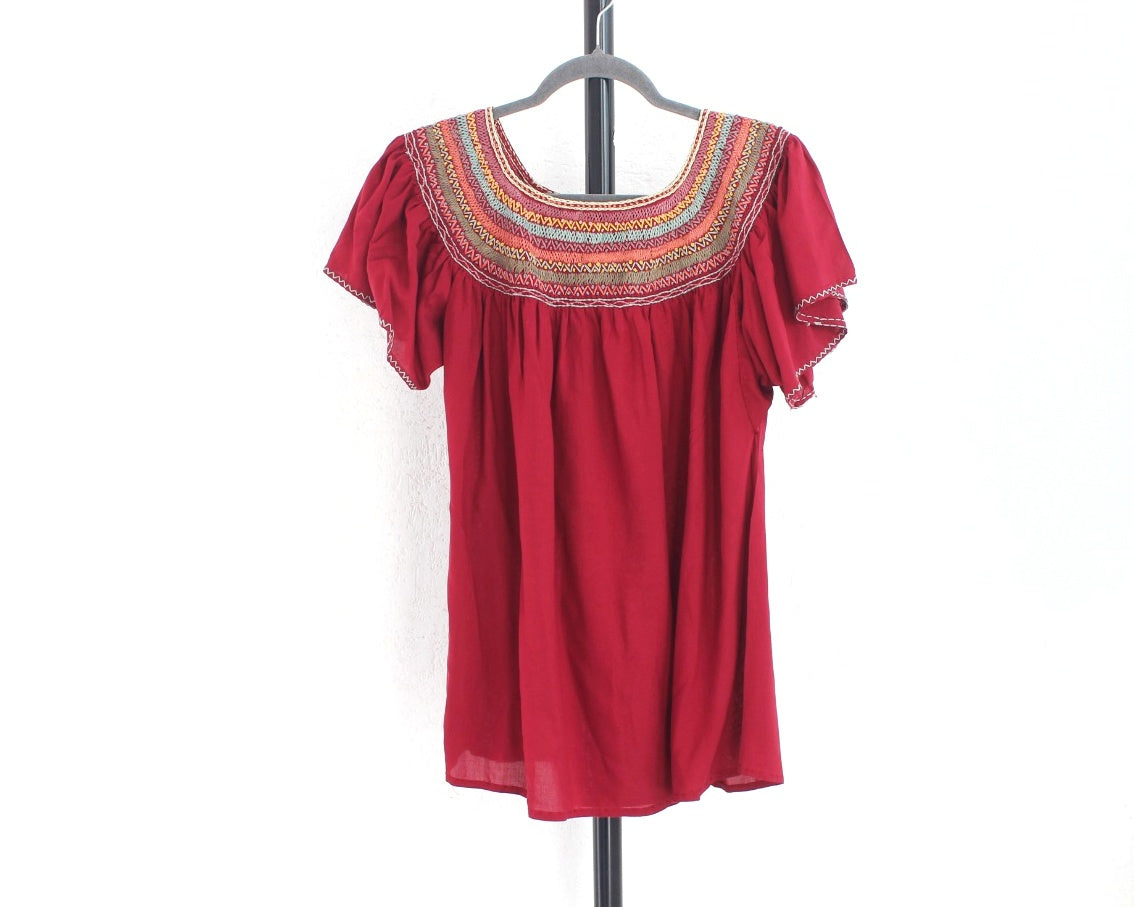 Blusa Catalina Vino Colores Olanes