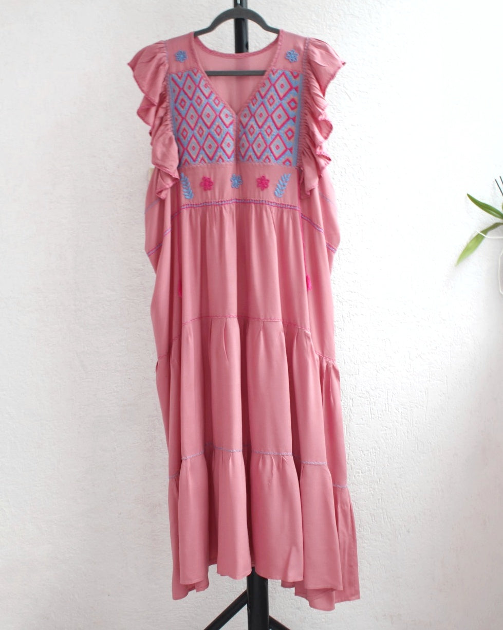 Vestido Antonia Rosa Azul 2XL