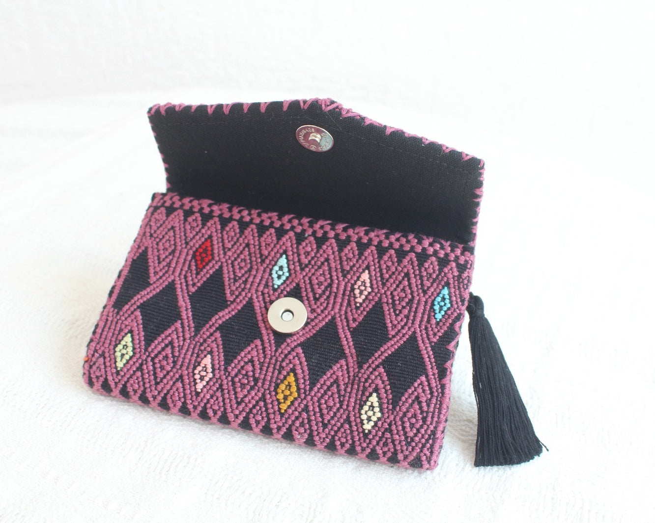 Cartera Rizado Vino Negro
