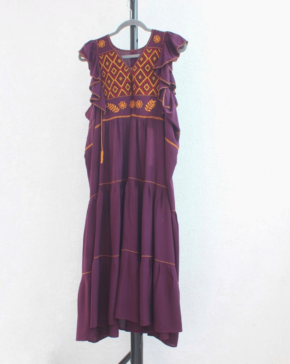 Vestido Antonia Vino Amarillo 2XL