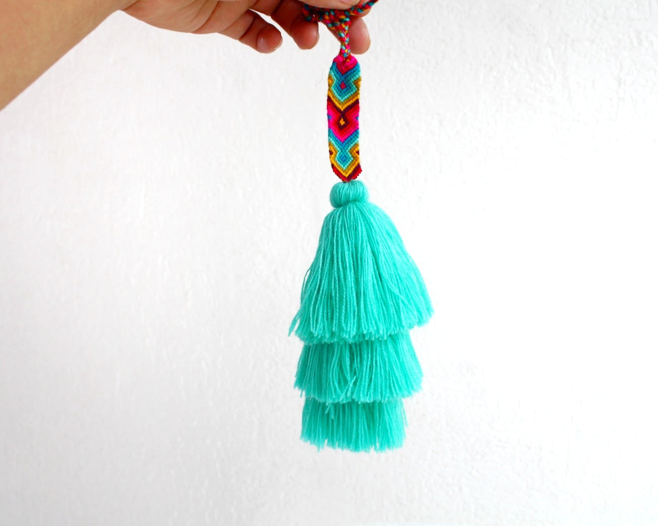 Campanitas con pulsera Turquesa Rosa Amarillo