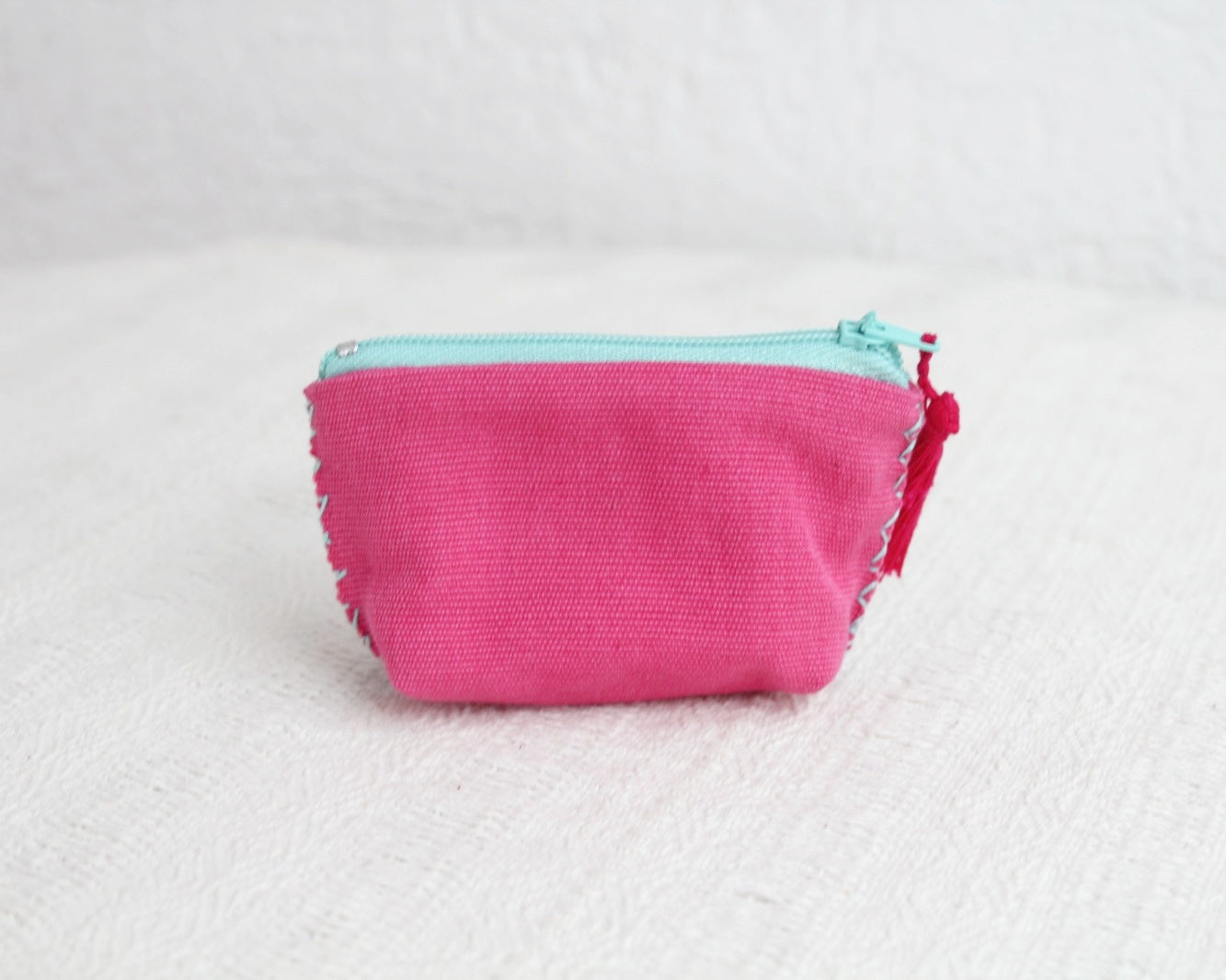 Mini Monedero Ranas Turquesa Rosa