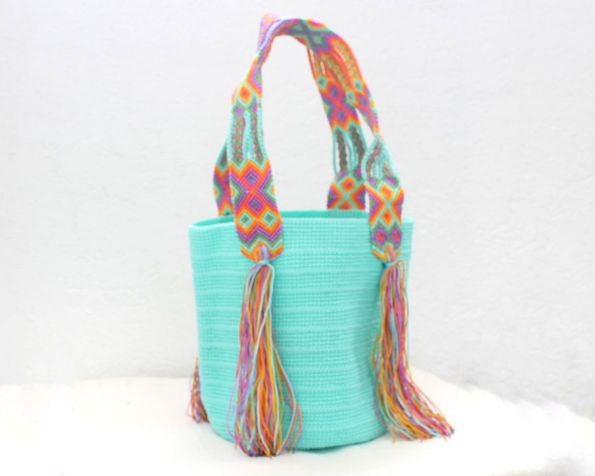 Bolso de mano Aqua Rosa Naranja