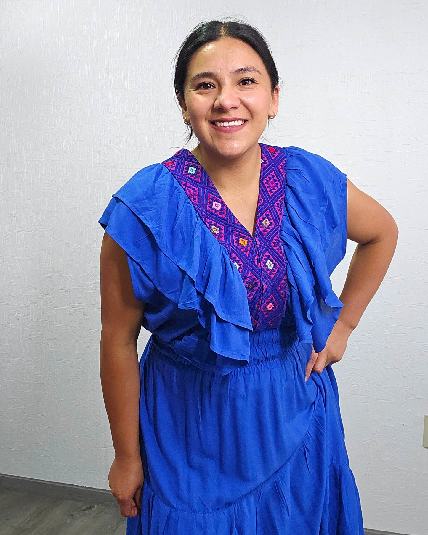 Vestido Citlalli Azul Rey