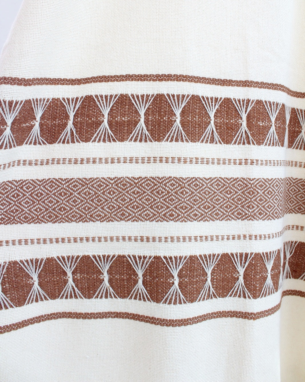 Huipil Largo Ali Natural Café Claros XL XXL