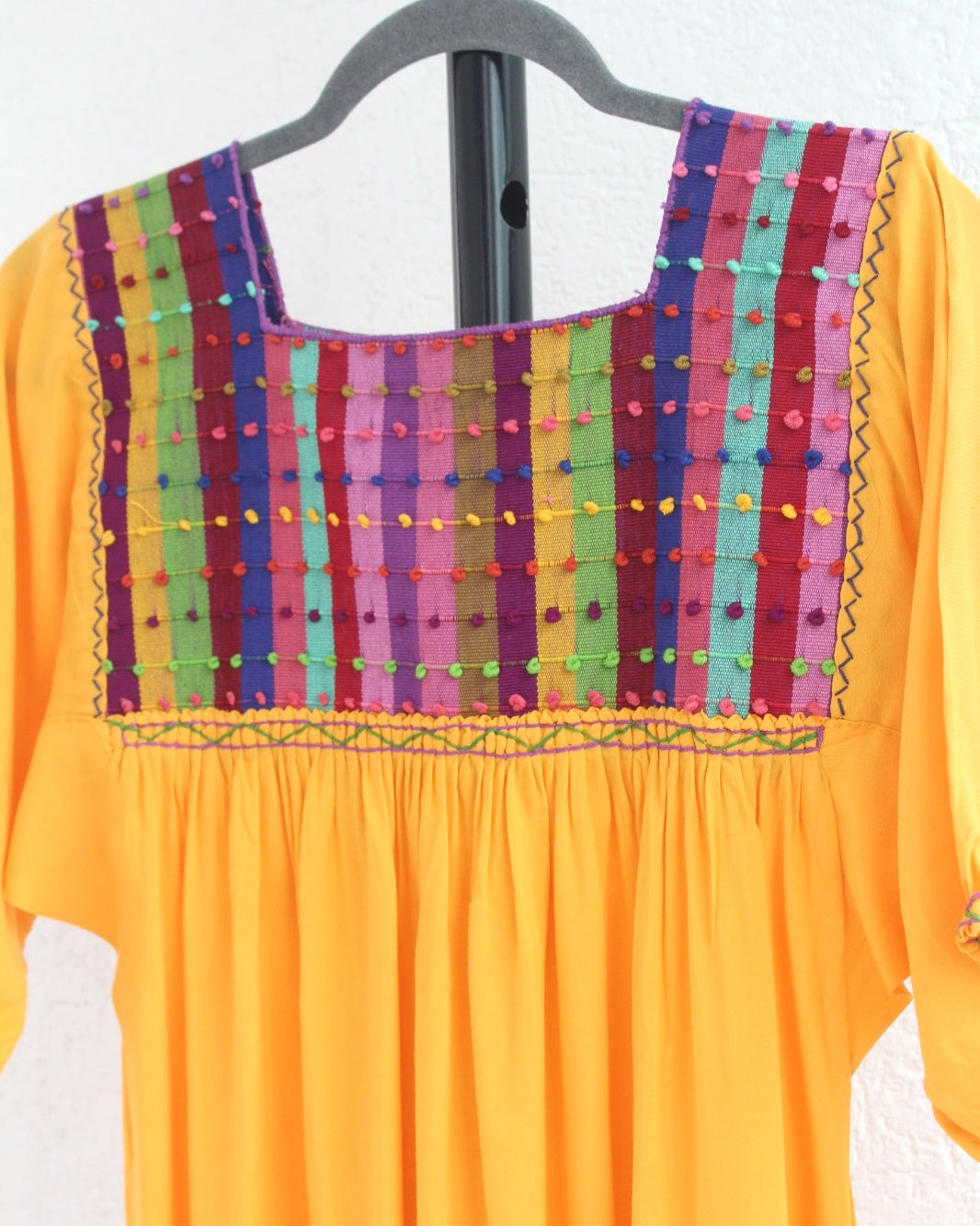 Vestido Nuditos 3/4 Amarillo Colores