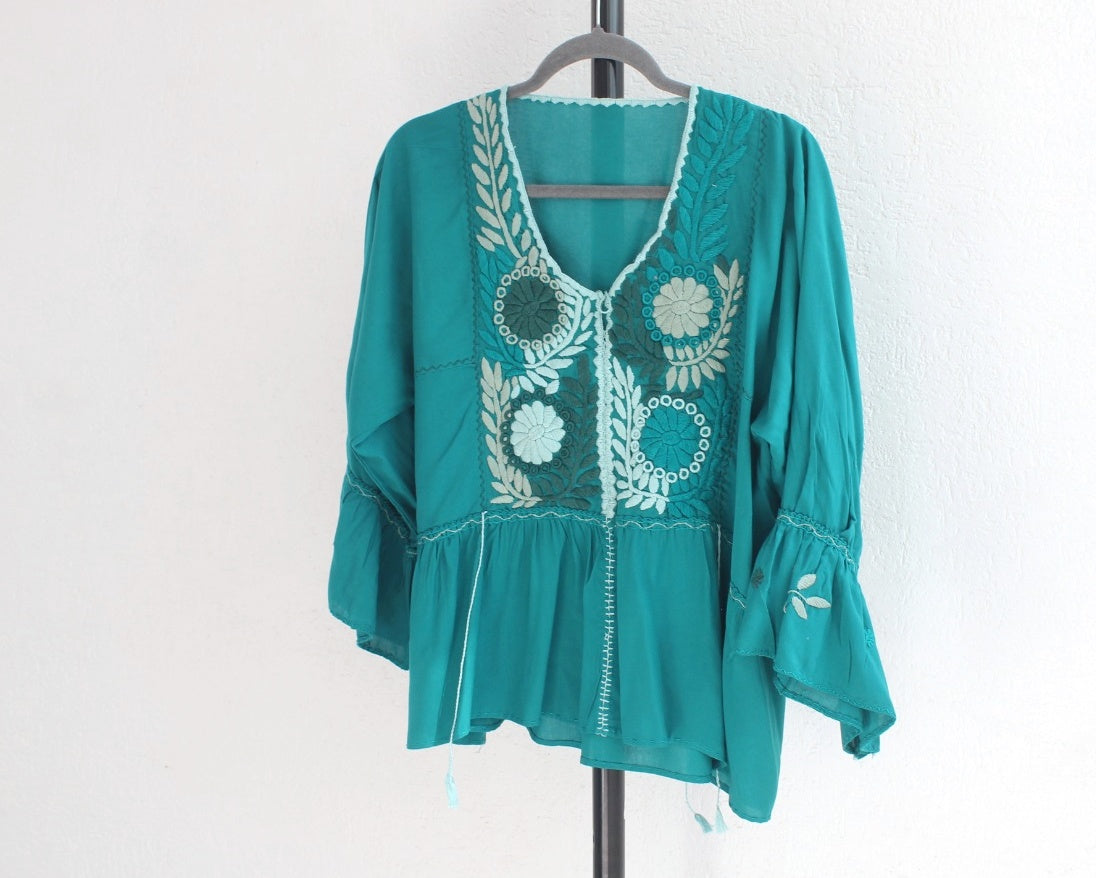 Blusa Celia * Azul Turquesa XL 2XL