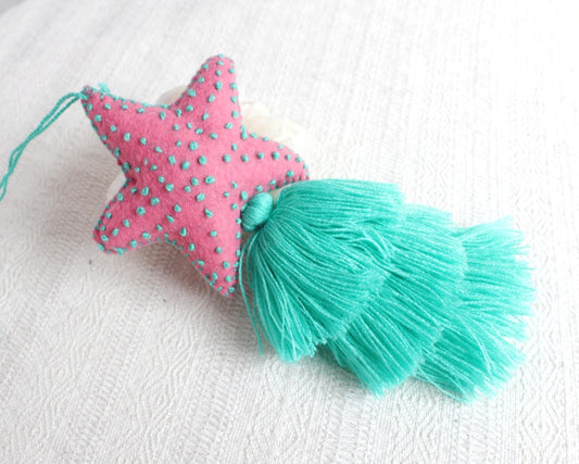 Estrella de Mar Rosa Turquesa