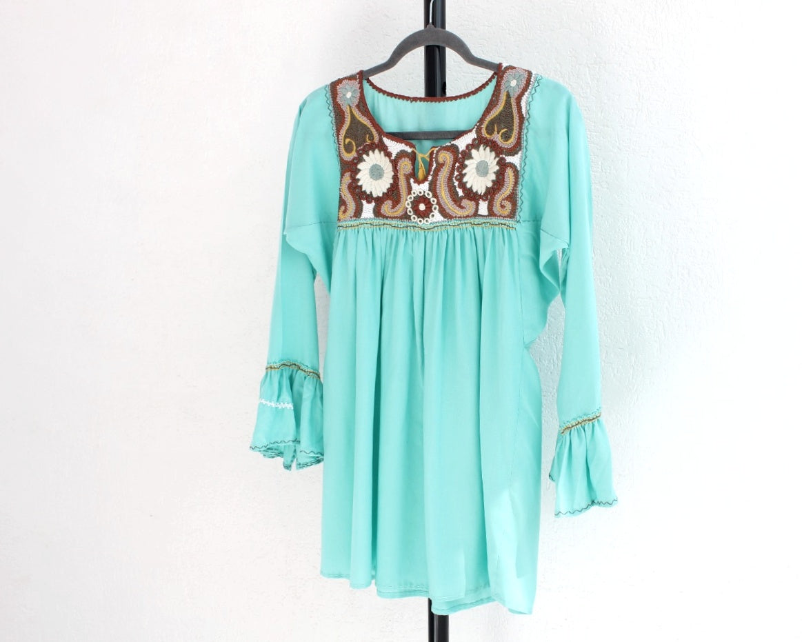 Blusa Leonor Aqua Unitalla