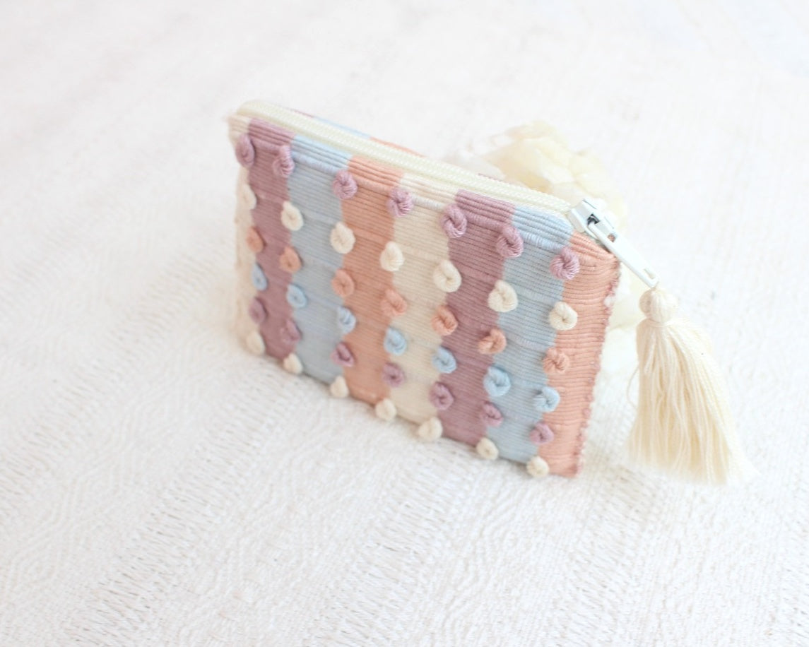 Mini Monedero Nuditos Colores Lila Rosa Blanco