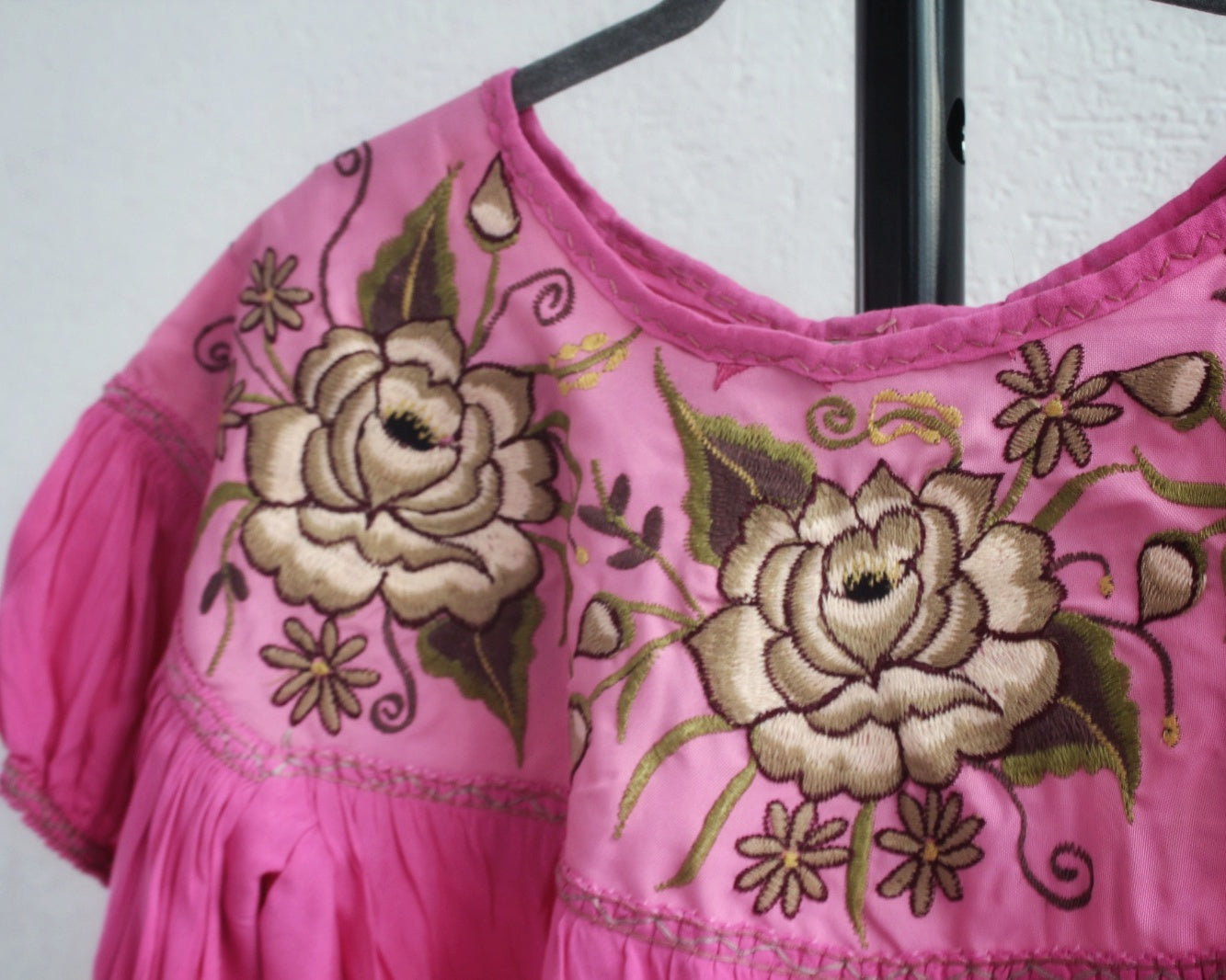 Blusa Abigail Flores Rosa Claro  XL - XXL