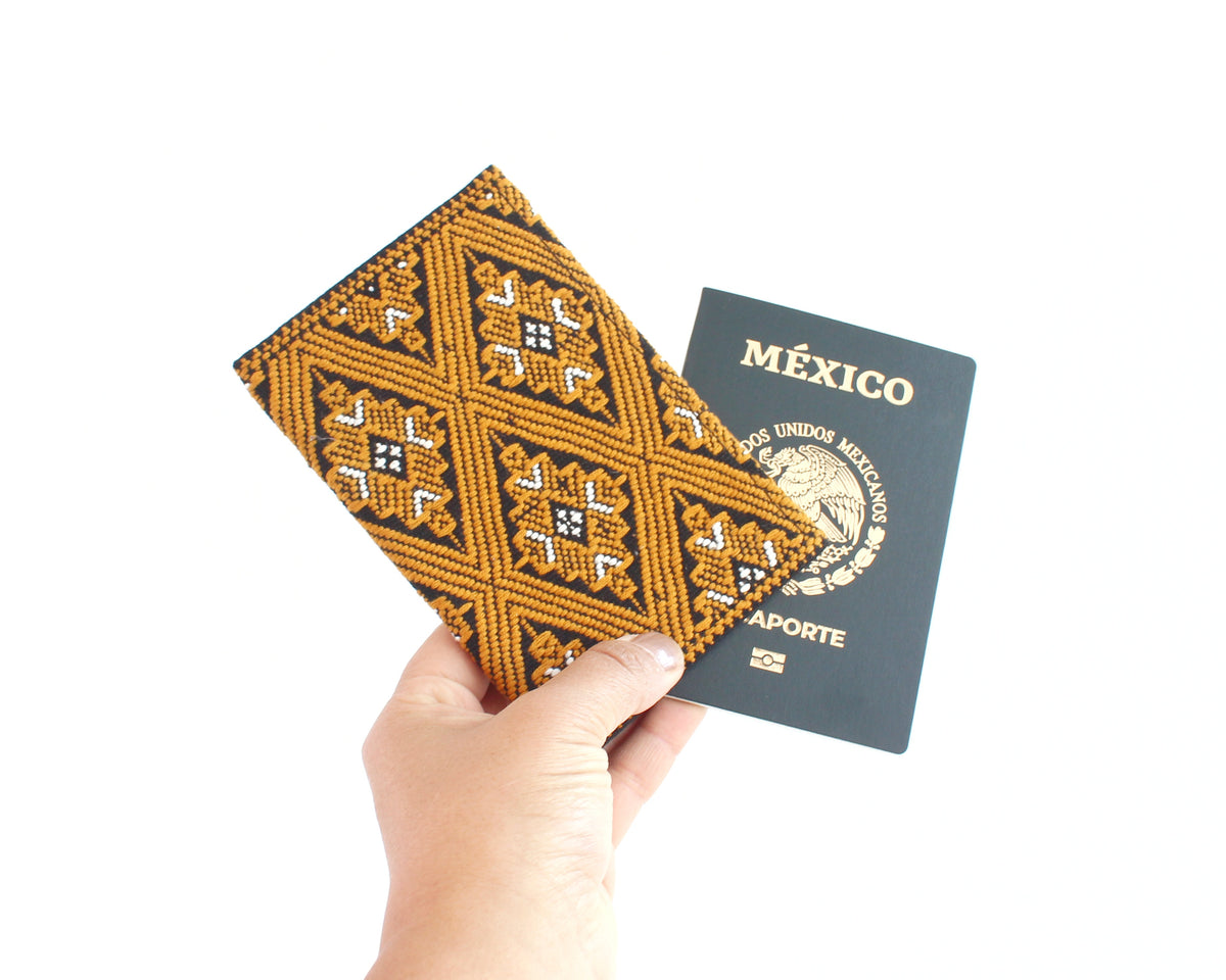 Porta Pasaporte Estrellas Amarillas