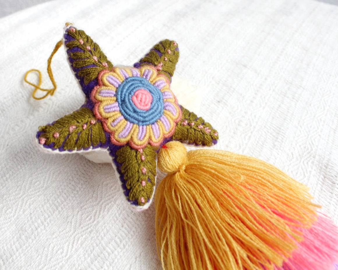 Estrella Rococo Amarillo Coral Lila