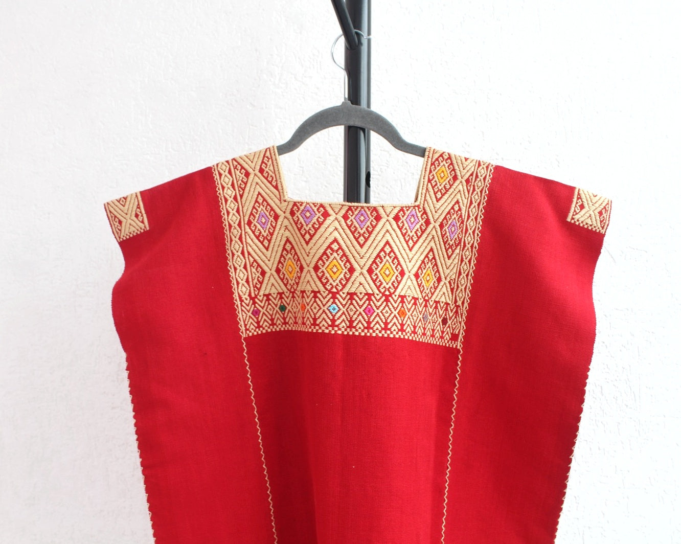 Blusa Huipil Pejel Rojo Crema